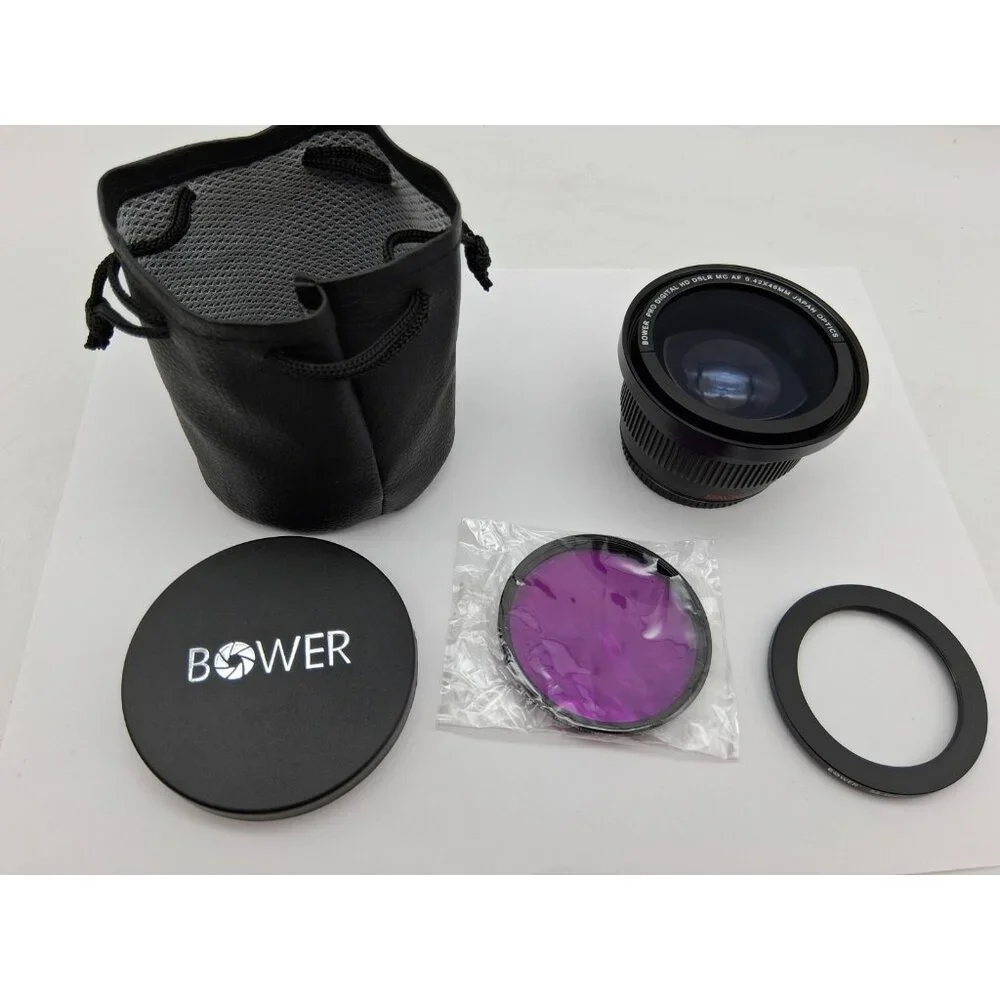 Bower Pro Digital HD DSLR MC AF 0.42x46mm Camera Lens Macro Japan Optics